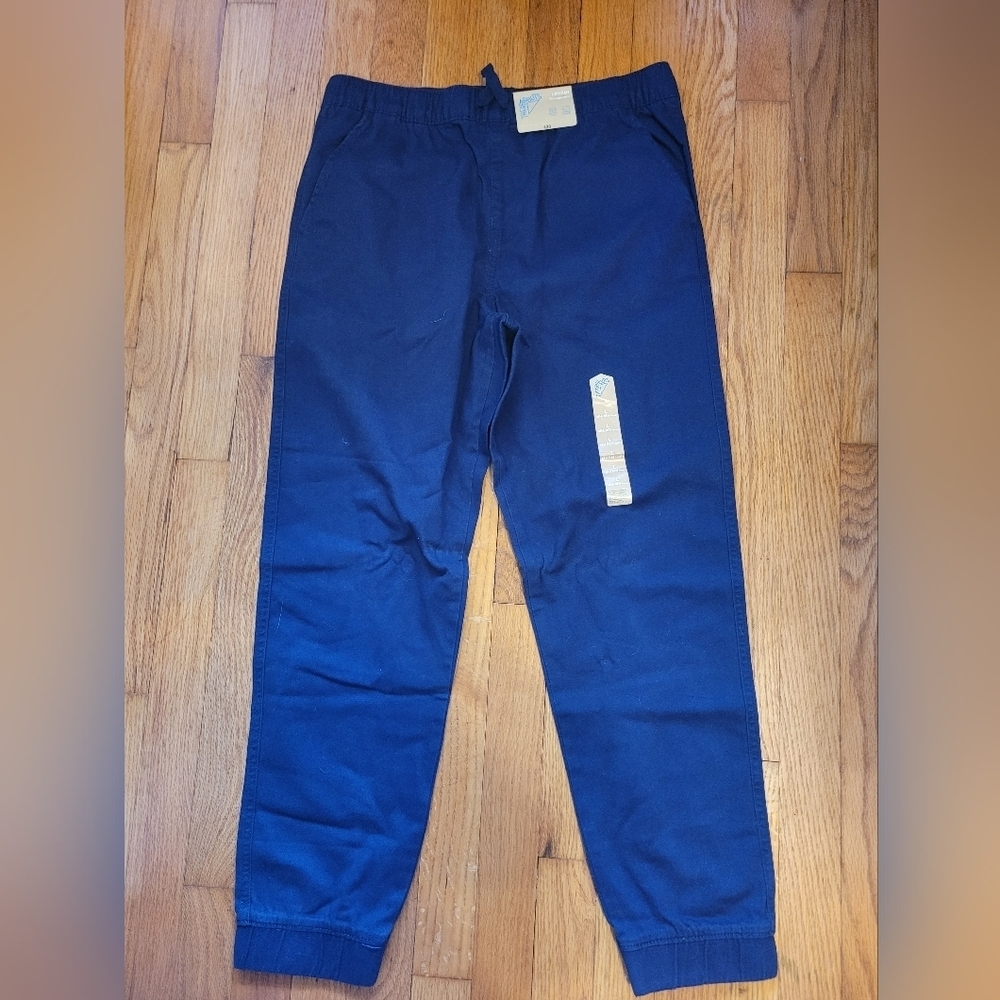 ThereAbouts Blue Husky Pants Size L 14/16 Husky With Drawstrings New With Tags